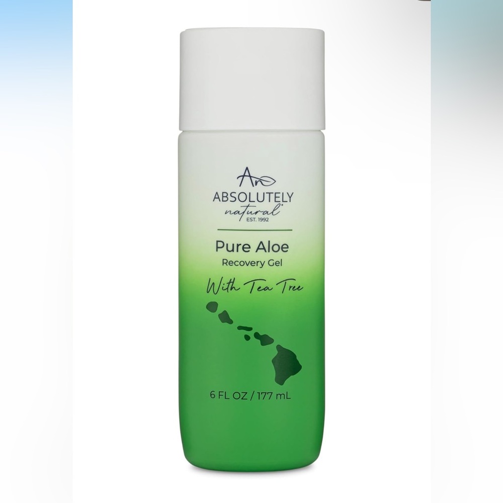 Absolutely Natural 100% Pure Aloe Vera Recovery Cooling Gel with Tea Tree